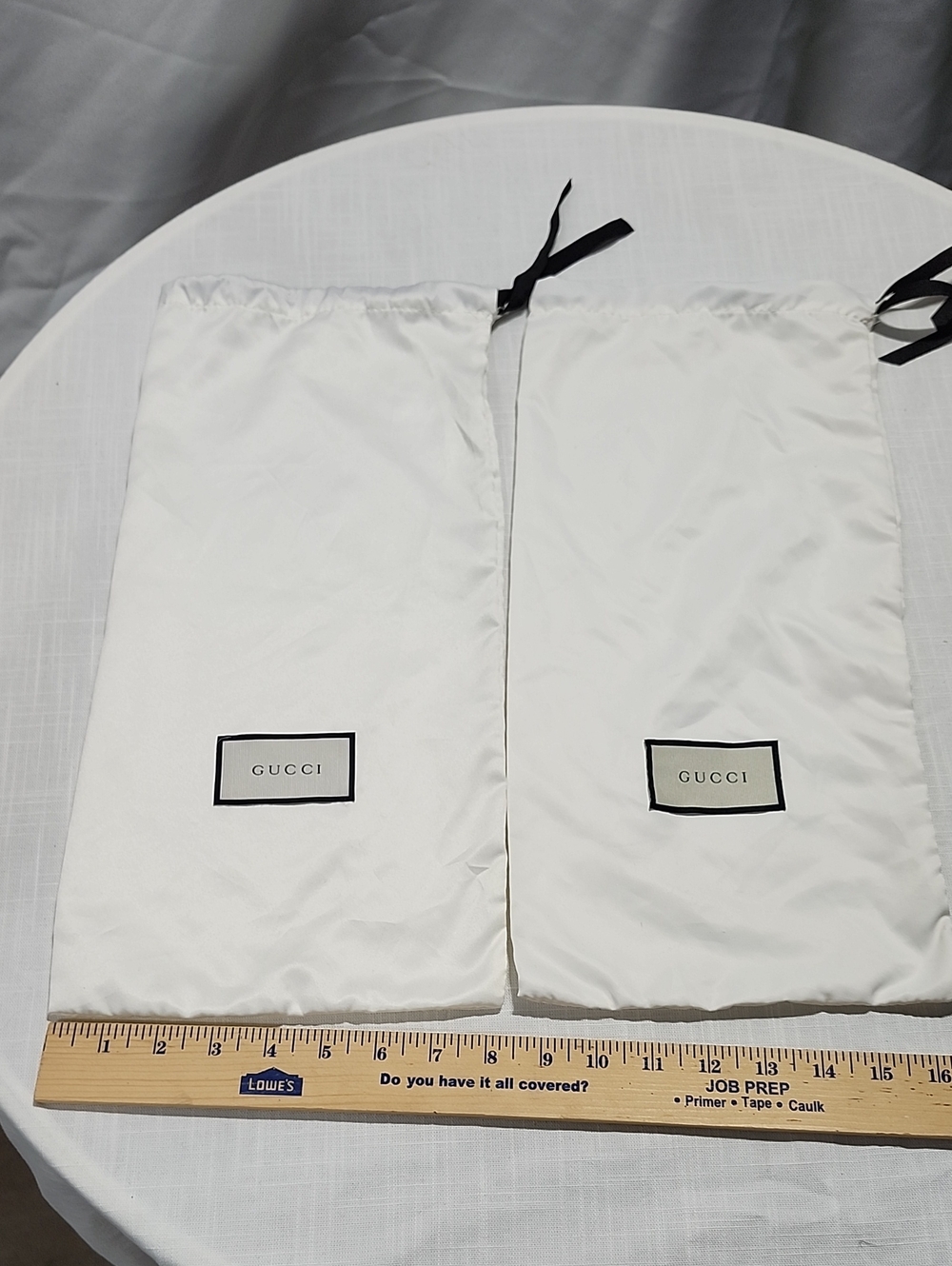 Gucci White Shoes Dust Bags - Set of 2